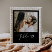 NOIR Modern Minimalistisch Fotolijstnummer 8x10 Poster