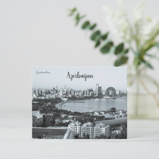 Noir Mood van de Azerbeidzjan van Bakoe Briefkaart (Staand voorkant)