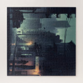 Noir Night Stad Legpuzzel (Horizontaal)