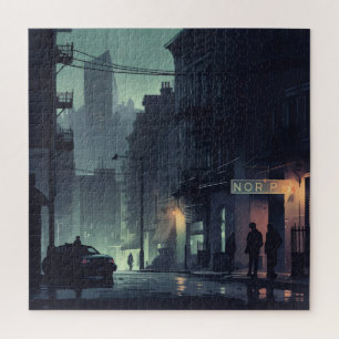 Noir Night Stad Legpuzzel