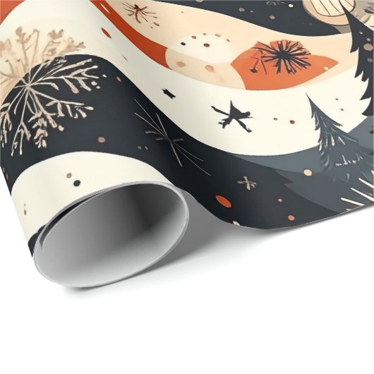 Noir Noël Cadeaupapier (Rol Hoek)