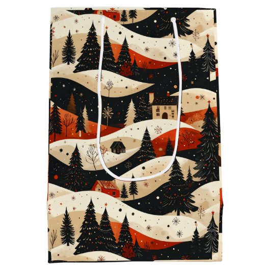 Noir Noël - House Medium Cadeauzakje (Achterkant)