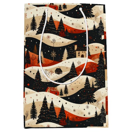 Noir Noël - Huis Medium Cadeauzakje (Voorkant)