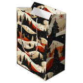 Noir Noël - Huis Medium Cadeauzakje (Achterkant Gekanteld)