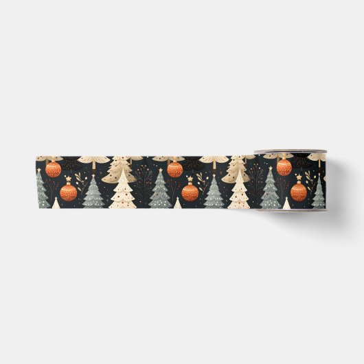 Noir Noël kerstboom Satijnen Lint (Voorkant)