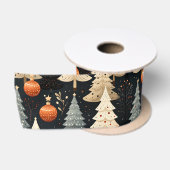 Noir Noël kerstboom Satijnen Lint (Spoel)