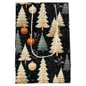 Noir Noël tree Medium Cadeauzakje (Achterkant)