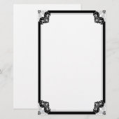 Noir Nouveau Briefpapier (Voorkant / Achterkant)