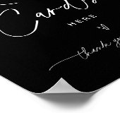 NOIR Ontvang Kaart Black - Verlaat uw Ontvanger Poster (Hoek)