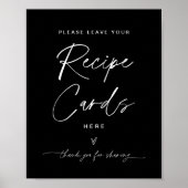 NOIR Ontvang Kaart Black - Verlaat uw Ontvanger Poster (Voorkant)