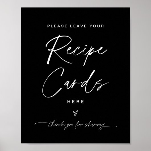 NOIR Ontvang Kaart Black - Verlaat uw Ontvanger Poster (Voorkant)