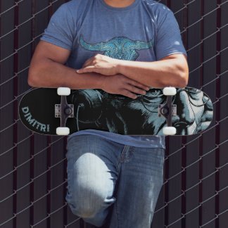 Noir spionagekunst uit de koude oorlog persoonlijk skateboard