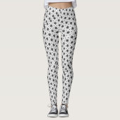 Noir Starry Stars Pattern Leggings ★ Psydefx★ (Voorkant)