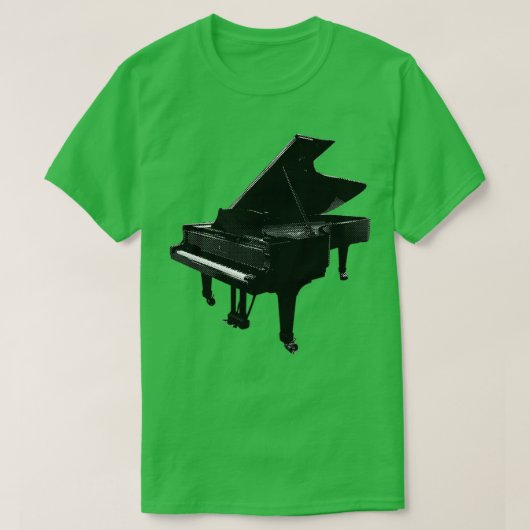 Noir Style Grand Piano T-shirt (Design voorkant)