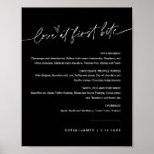 NOIR Teken van liefde op het eerste hapje nagerech Poster (Voorkant)