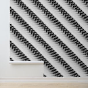 Noir Undulatie Behang