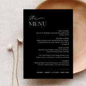 NOIR Weddenschap-menu 5x7 Kaart
