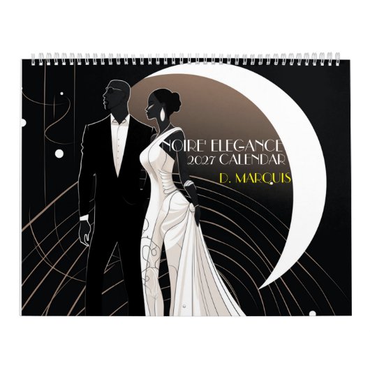 NOIRE' ELEGANCE 2027 Agenda Kalender (Hoes)