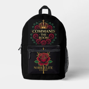 Noire Élité Royal Rose Crown Rugzak –Weelderige Lu