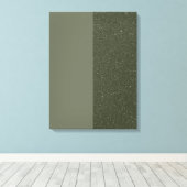 Noise & Moss Green Stretched Canvas Print (Aangepa (Insitu (Houten vloer))