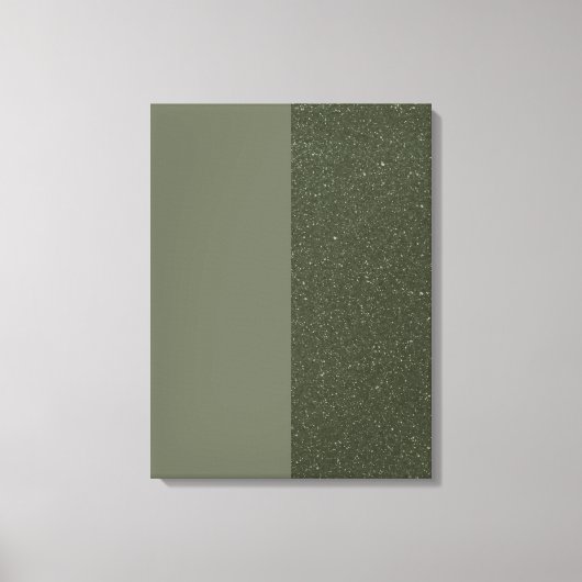 Noise & Moss Green Stretched Canvas Print (Aangepa (Voorkant)