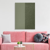 Noise & Moss Green Stretched Canvas Print (Aangepa (Insitu (Woonkamer))