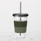 Noise & Smooth Moss Green Tumbler –  Acryl Drinkbeker (Rechts)