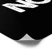 Noise-ter Funny Noisy Oyster Pun Dark BG Poster (Hoek)