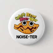 Noise-ter Funny Noisy Oyster Pun Ronde Button 5,7 Cm (Voorkant)