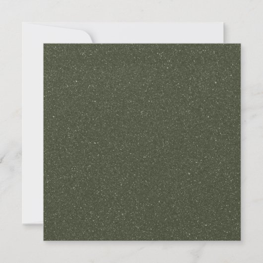 Noise Texture Moss-Green Flat Note Kaart (Aangepas Notitiekaartje (Voorkant)