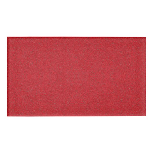 Noise-Texture Tomato Red Name Tag –  (Voorkant)