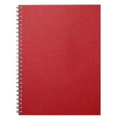 Noise-Texture Tomato Red Spiral Notitieboek (Custo (Voorkant)