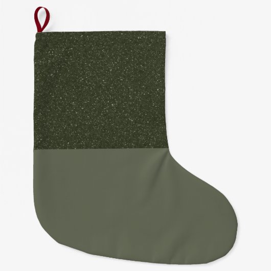 Noise-Top Moss Green Custom Christmas Stocking Grote Kerstsok (Voorkant)