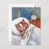 Noisy Alarm Clock, Louis Wain Briefkaart (Voorkant / Achterkant)