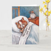 Noisy Alarm Clock, Louis Wain Kaart (Gele Bloem)