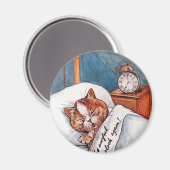 Noisy Alarm Clock, Louis Wain Magneet (Voorkant / Achterkant)