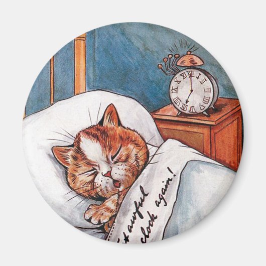 Noisy Alarm Clock, Louis Wain Magneet (Voorkant)