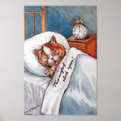 Noisy Alarm Clock, Louis Wain Poster (Voorkant)