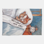 Noisy Alarm Clock, Louis Wain Theedoek (Horizontaal)