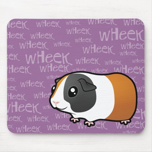 Noisy Guinea Pig (glad haar) Muismat (Voorkant)