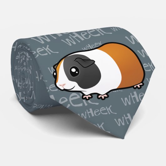 Noisy Guinea Pig (glad haar) Stropdas (Opgerold)