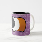 Noisy Guinea Pig (glad haar) Tweekleurige Koffiemok (Voorkant rechts)