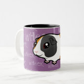 Noisy Guinea Pig (glad haar) Tweekleurige Koffiemok (Voorkant links)