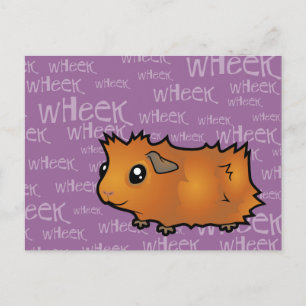 Noisy Guinee Pig (schrobben) Briefkaart