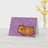 Noisy Guinee Pig (schrobben) Kaart (Gele Bloem)