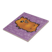 Noisy Guinee Pig (schrobben) Tegeltje (Zijkant)