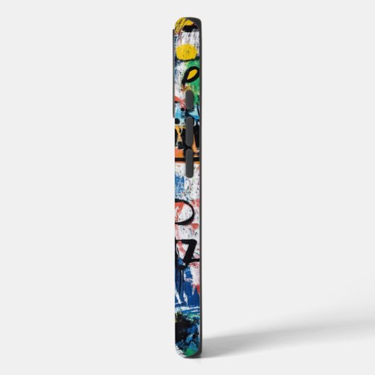 Noisy Lines Grafitti Geïnspireerd Art Phone Case (Achterkant / Links)