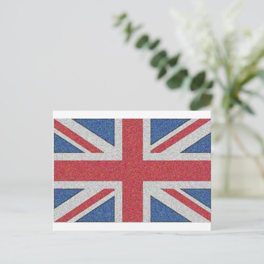 Noisy Union Jack Briefkaart (Staand voorkant)