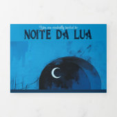 Noite da Lua, prom night Drieluik Uitnodiging (Cover)