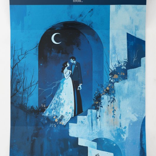 Noite da Lua, prom night Drieluik Uitnodiging (Binnenkant midden)